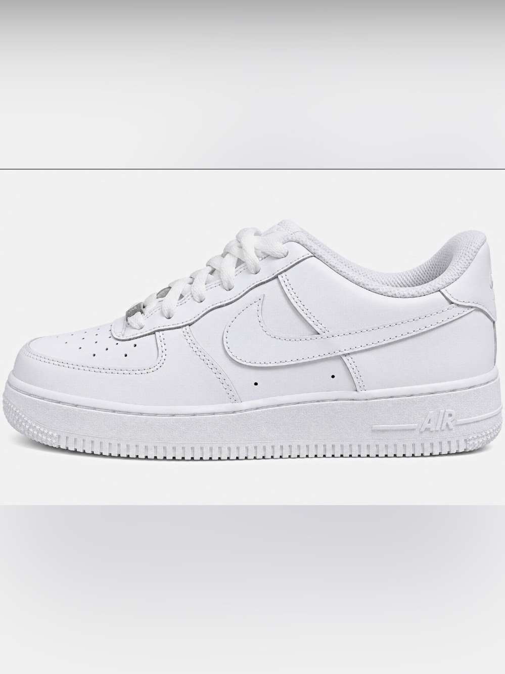 Nike Air Force 1 Low LE Triple White 6.5Y Women’s 8 DH2920-111 New No Box